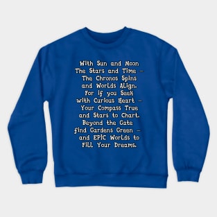 The First Announced Message - the main portal at Epic. Crewneck Sweatshirt